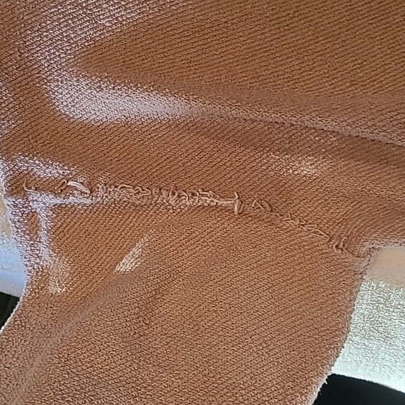 Free People Beige Crewneck Sweater with Stripes - Picture 6 of 10